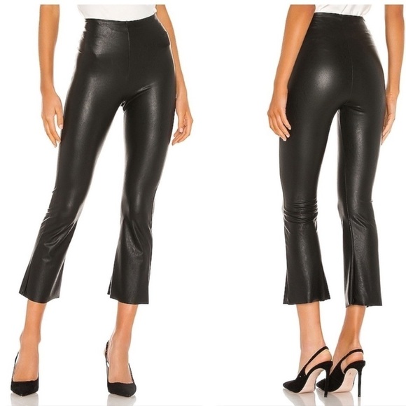 Commando Faux Leather Cropped Flare Leggings Black Size S NEW - Picture 3 of 16